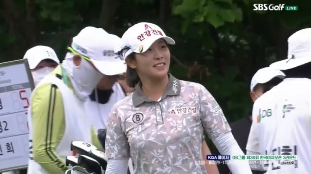 한국여자오픈 3라운드 11번홀에서 홀인원 기록한 임진희