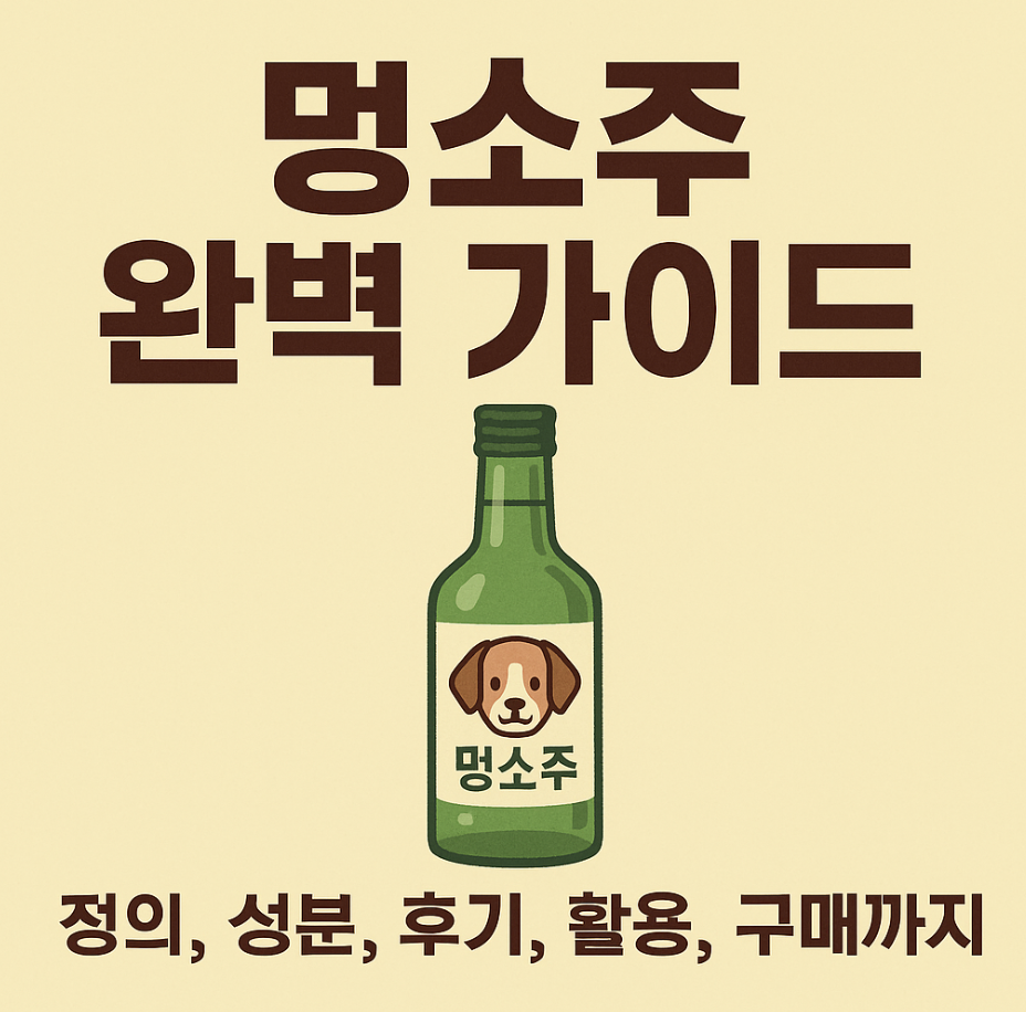 멍소주 완벽 가이드 – 정의, 성분, 후기, 활용, 구매까지