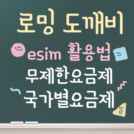 로밍 도깨비 esim 최대 활용법