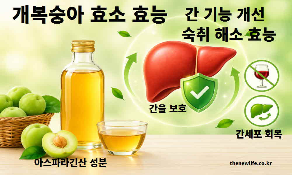 개복숭아 효소 효능 간 기능 개선 숙취 해소