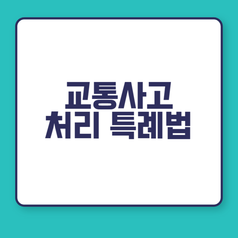 교통사고 처리 특례법