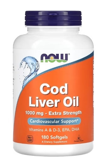 대구 간유, 1,000 mg, 180 소프트젤