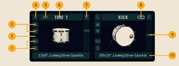 Addictive Drums 2_Kitpiece Slot functions: 키트피스 슬롯 기능