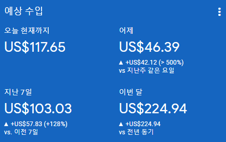 애드센스 수익 인증