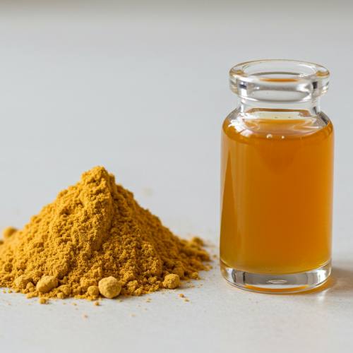 생강분말과 생강청 같이 나온 사진