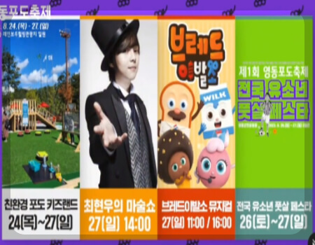 영동포도축제 프로그램