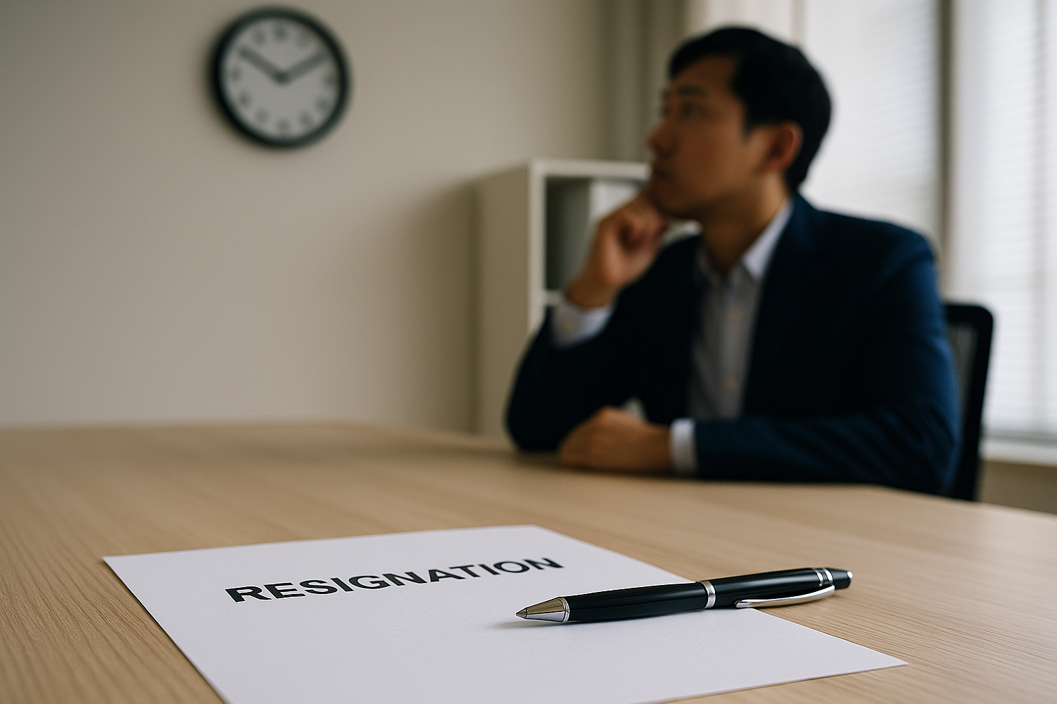 퇴사 통보 시점 검토