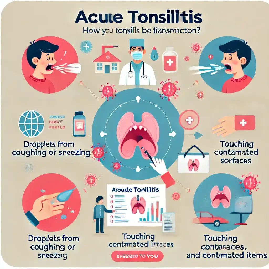급성편도염의 전염 경로