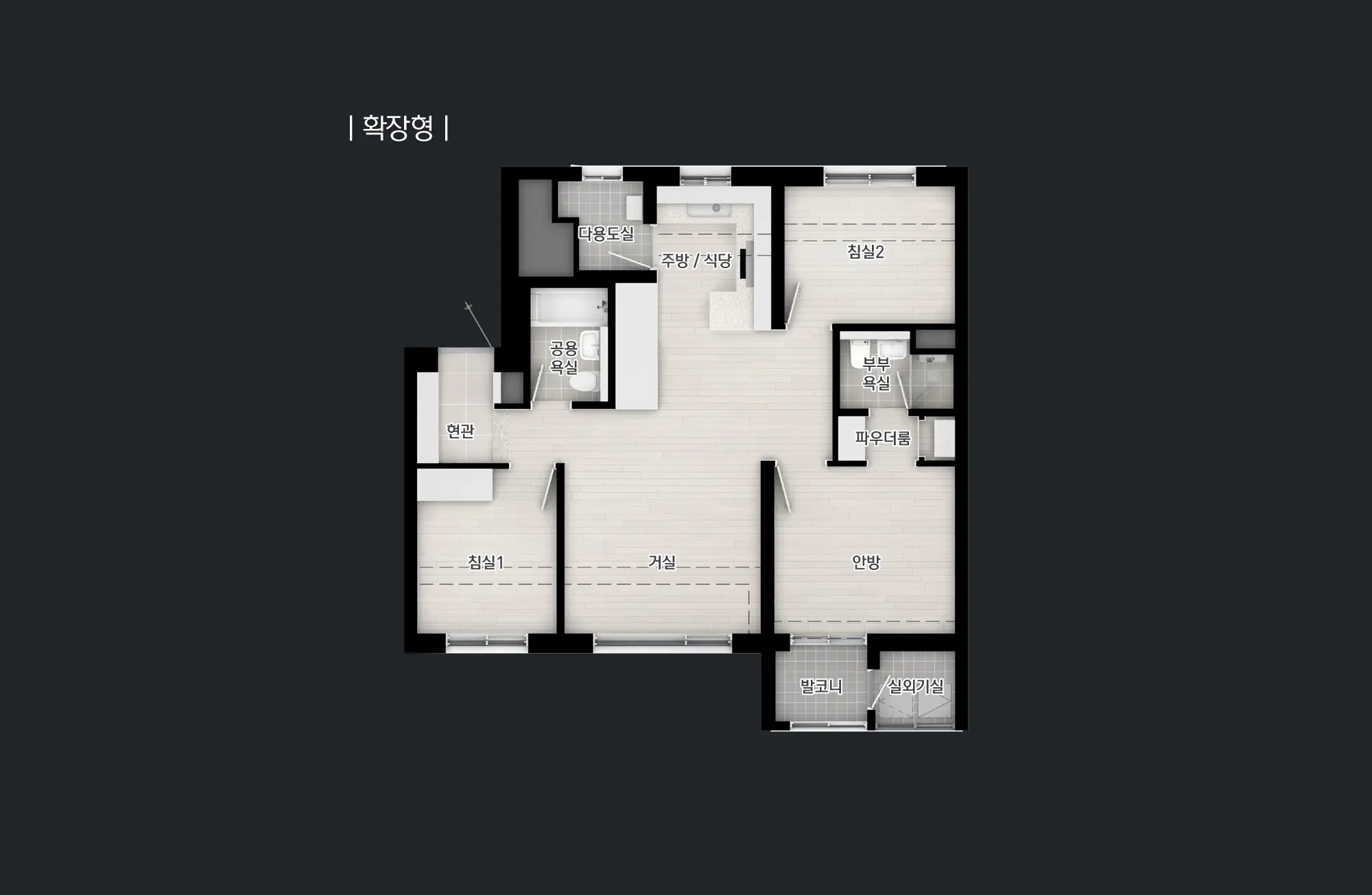 이문 아이파크자이 59형 평면도