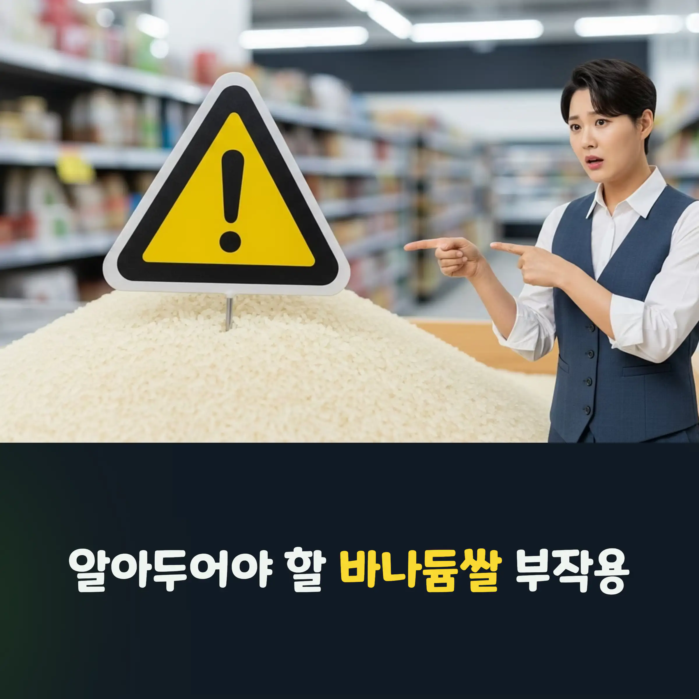 바나듐쌀을 과다섭취시 부작용이 있다.