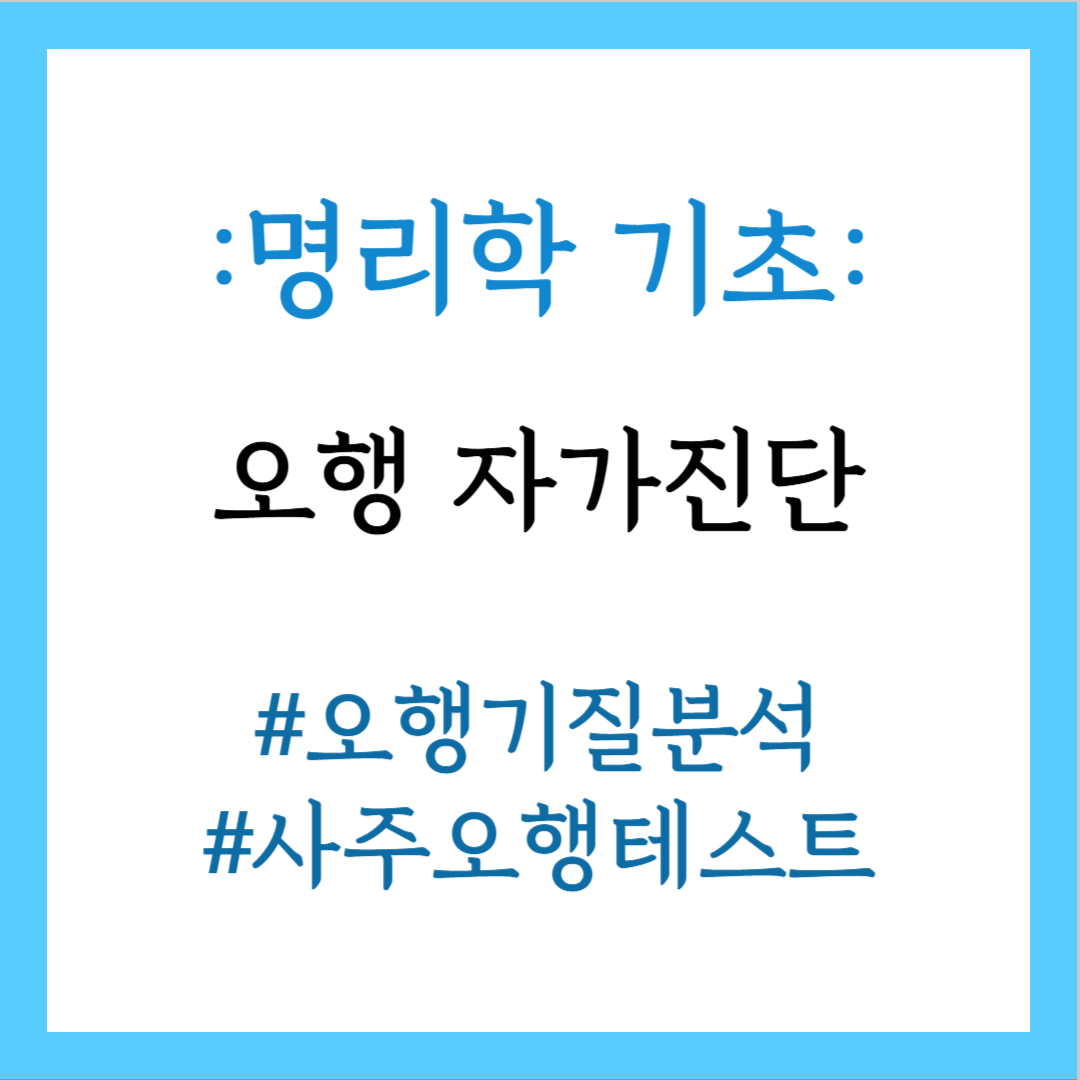 오행자가진단