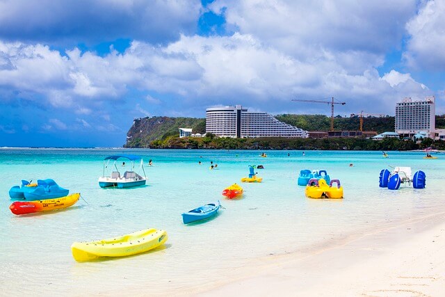 아름다운 괌의 바다