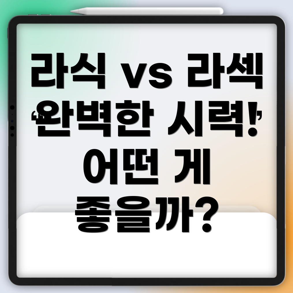 라식과 라섹