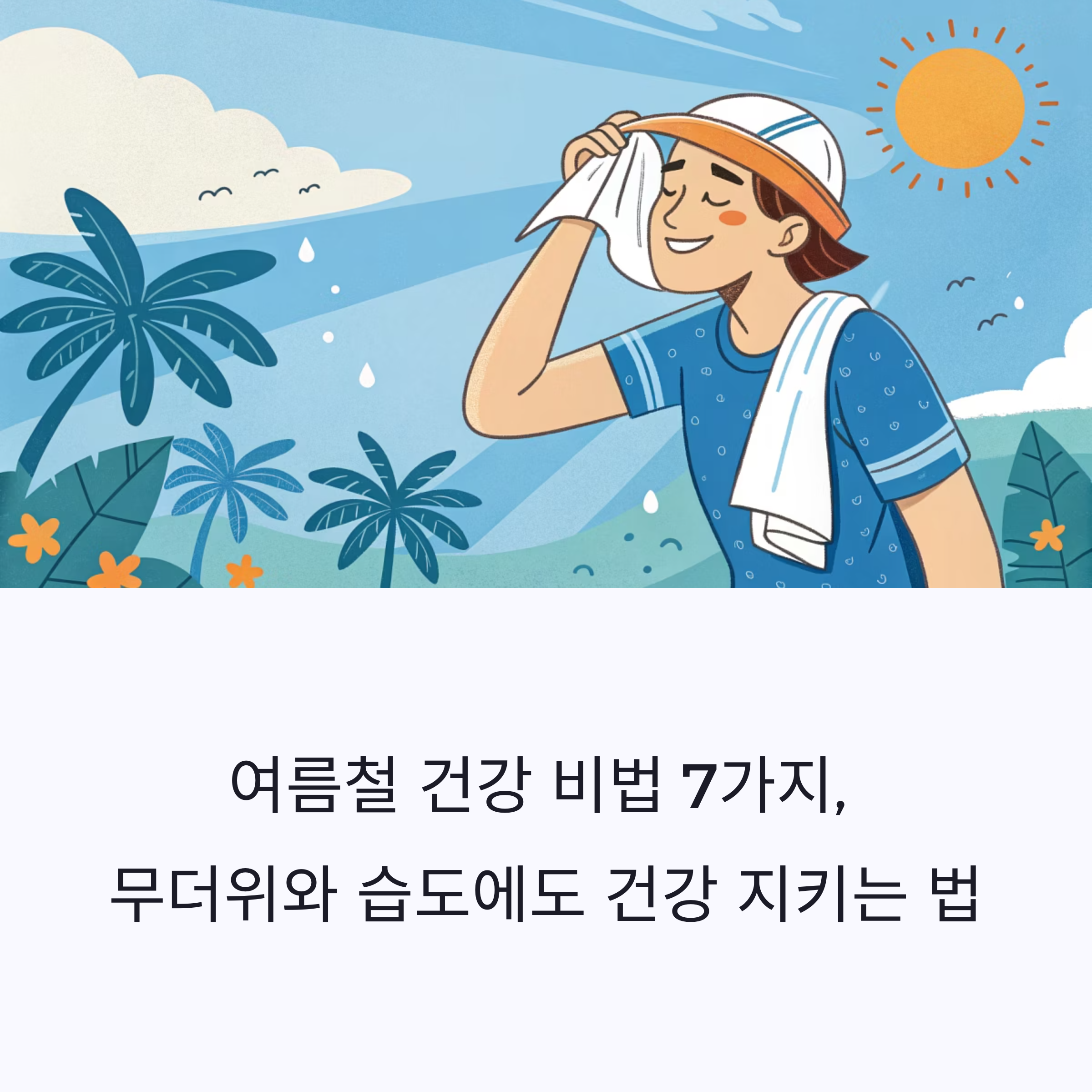 7월 건강관리 전략 대공개: 더위와 습도에도 지키는 내 몸 지키기