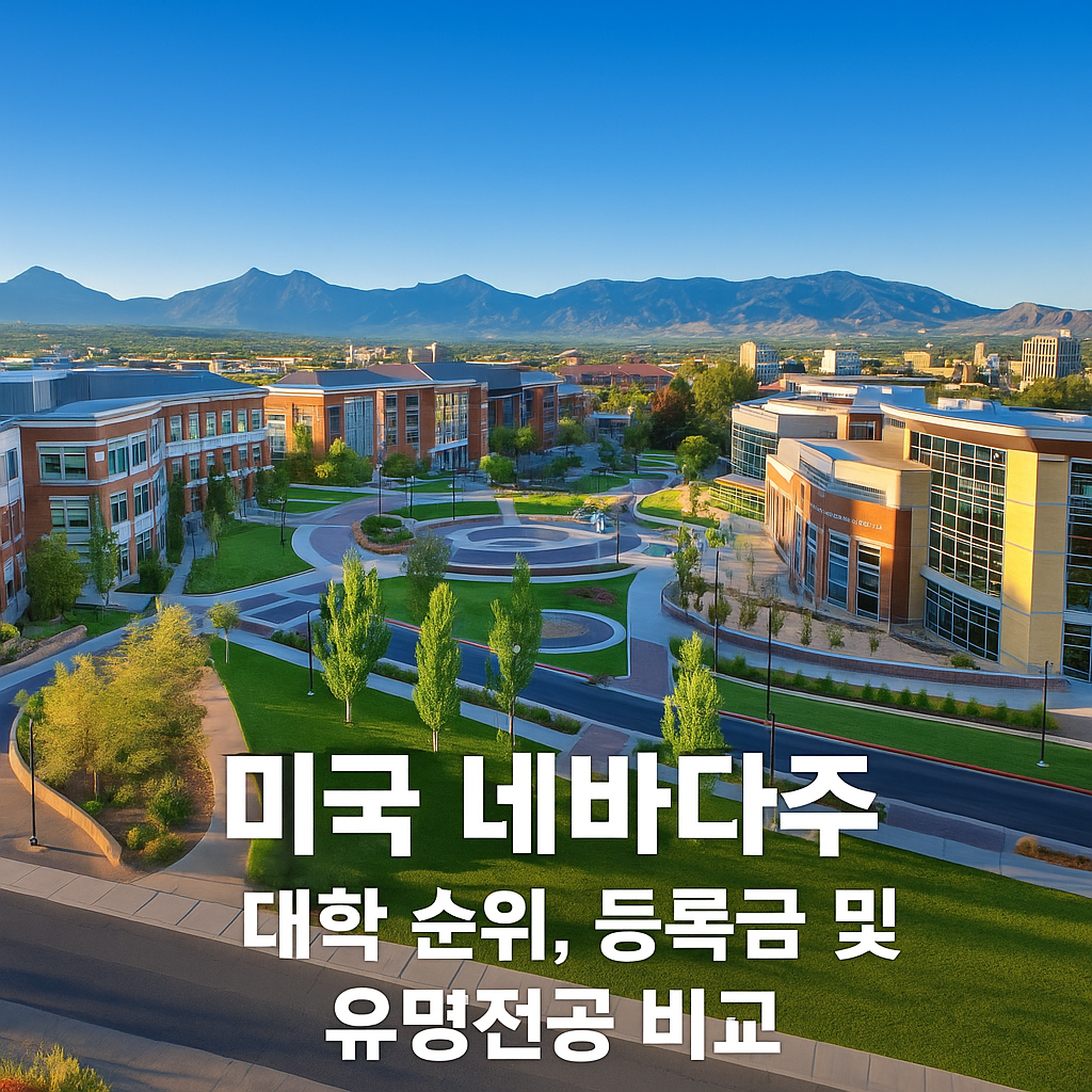 미국 네바다주 대학 순위, 등록금 및 유명전공 비교