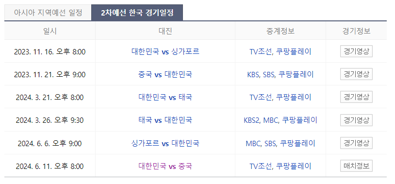 대한민국VS중국 축구 무료보기,티켓안내