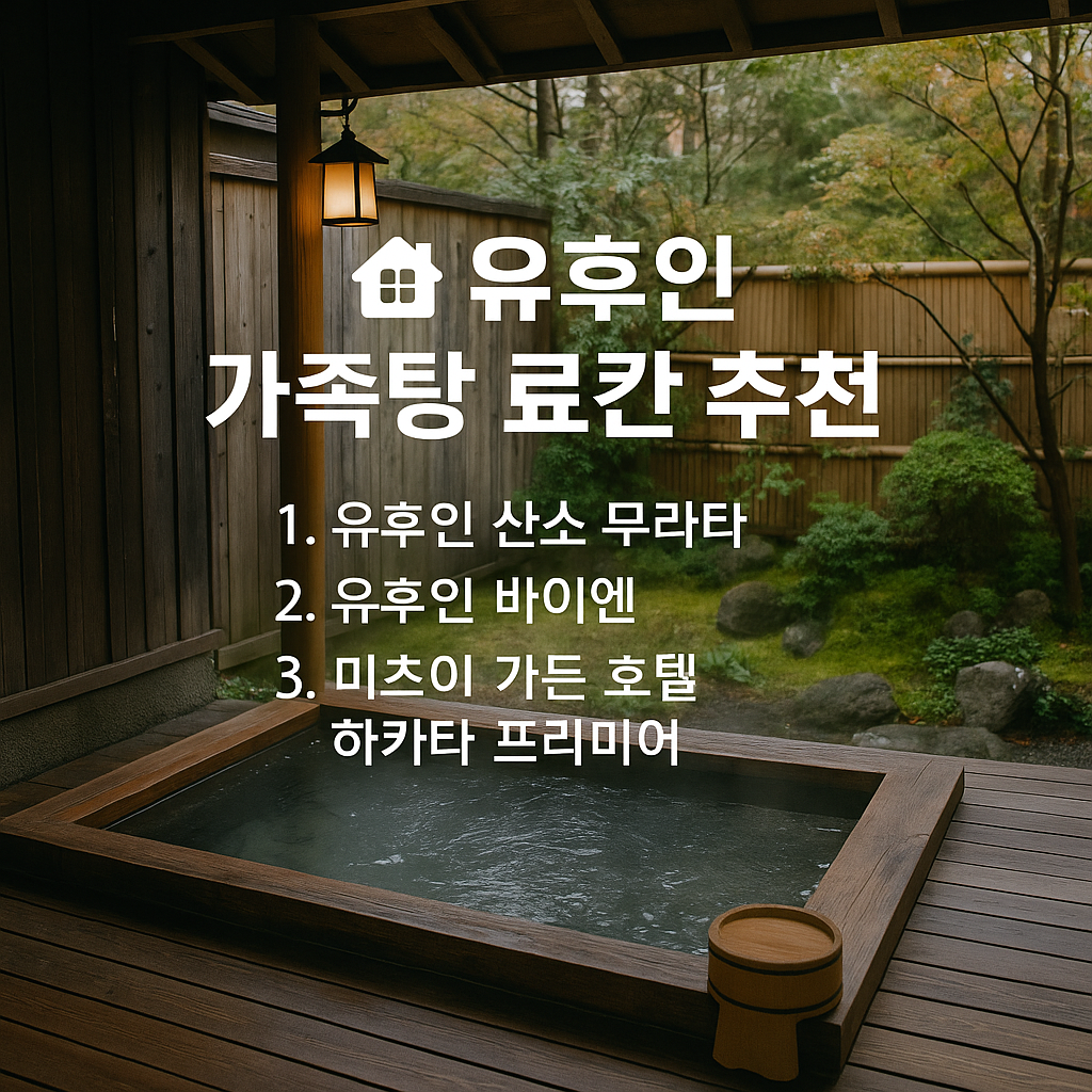 후쿠오카+유후인 3박 4일 일정 보기