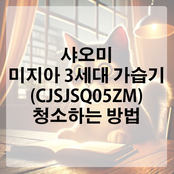 샤오미 미지아 3세대 가습기 (CJSJSQ05ZM) 청소하는 방법
