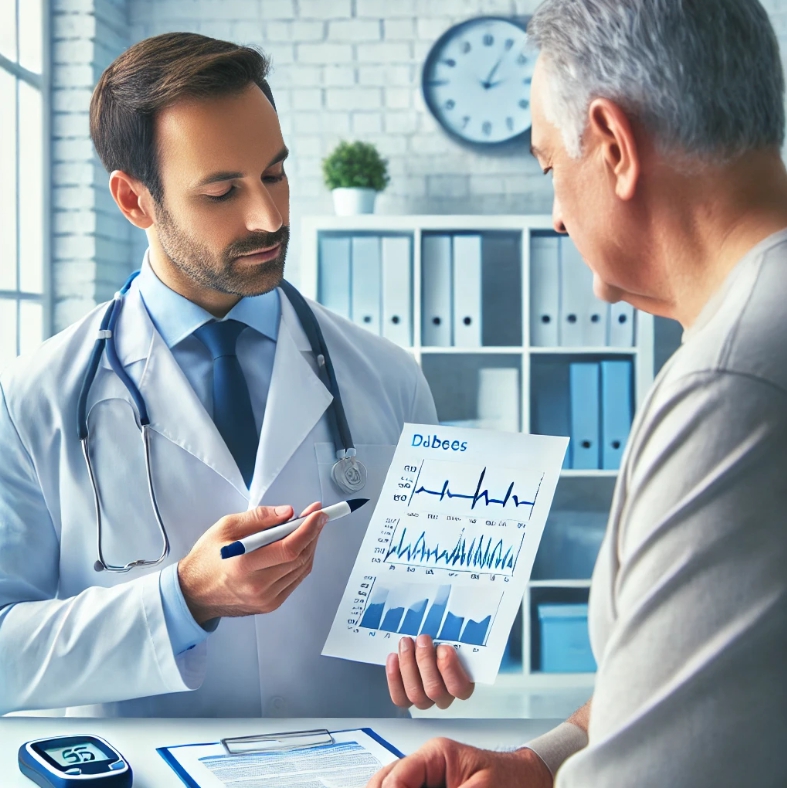 당뇨-환자가-의사와-면담하는-모습