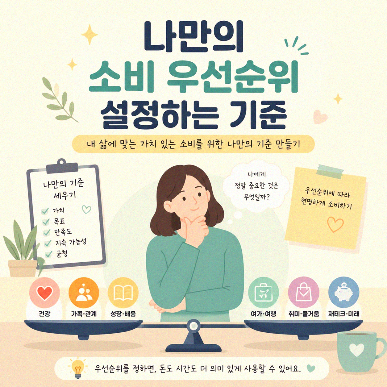 현명한 소비 우선순위 정하는 법