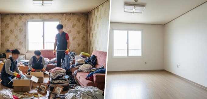 영덕 고독사청소 및 정리 후 모습
