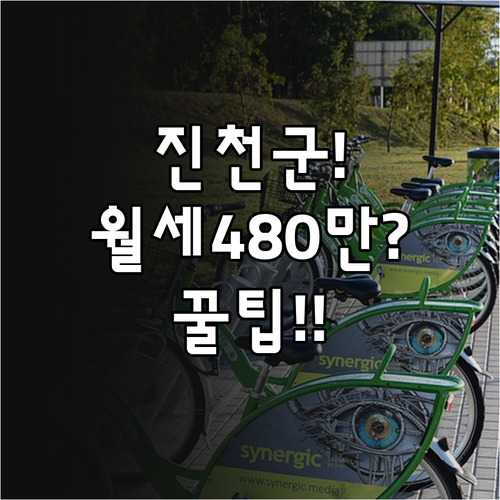 2026년 진천군 청년월세 최대 48..