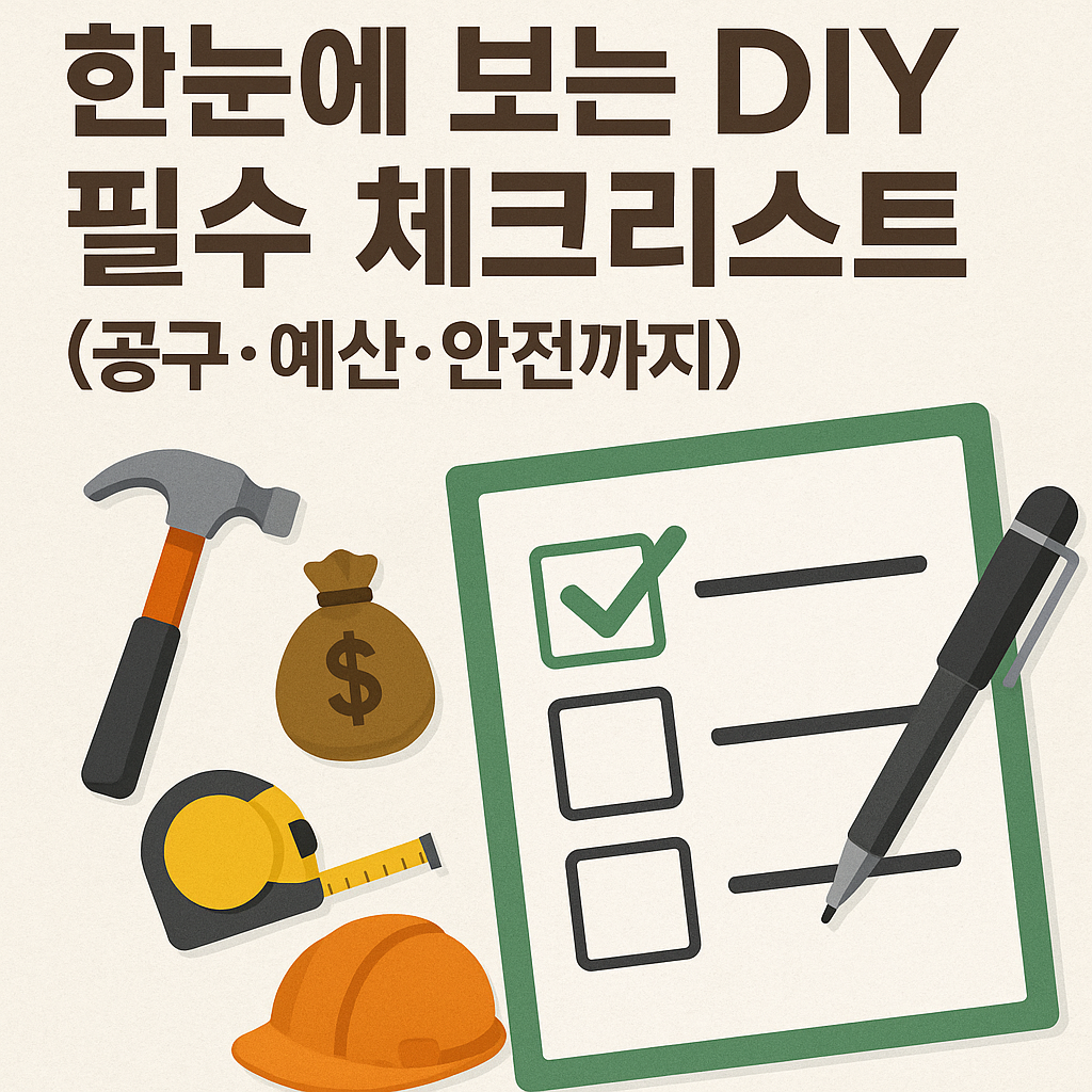 DIY 필수 체크리스트