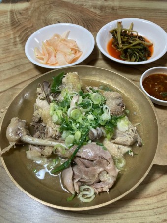 닭수육 밀면 온면