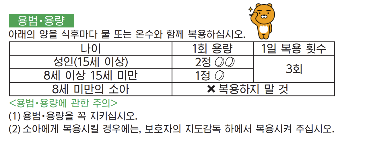 캬베진 복용법