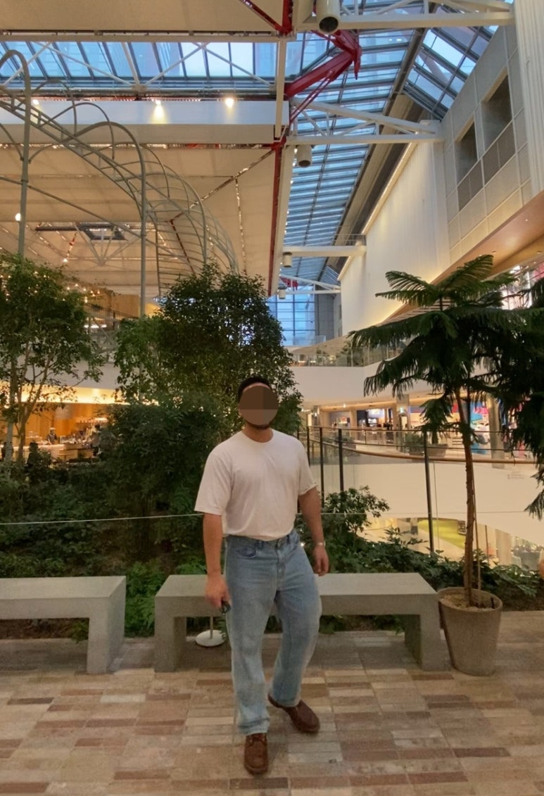 데일리룩('25. 10. 15<2>)무신사 쿨탠다드 무신사스탠다드 베이직 반팔티셔츠, 무신사스탠다드 레귤러 핏 데님 팬츠, 레드윙 아이언레인저 앰버하니스, 카시오 158W-1 실버