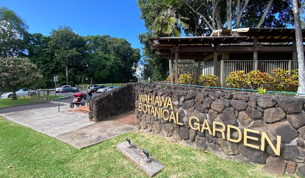 하와이-와히아와-보타니컬-가든-입구-사진