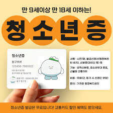 청소년증 발급 신청 절차