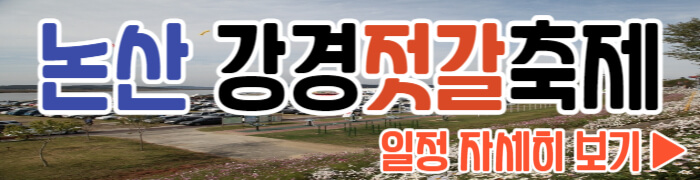 강경젓갈축제 일정보기