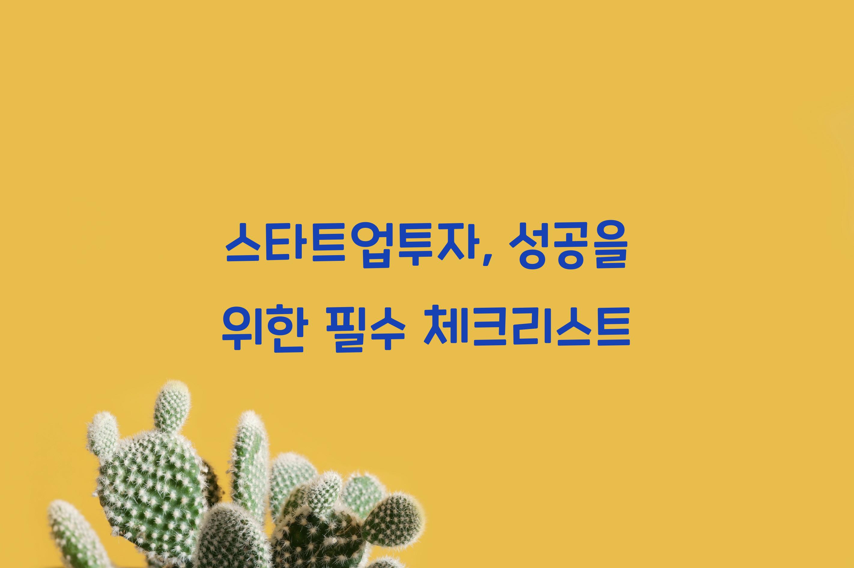 스타트업투자