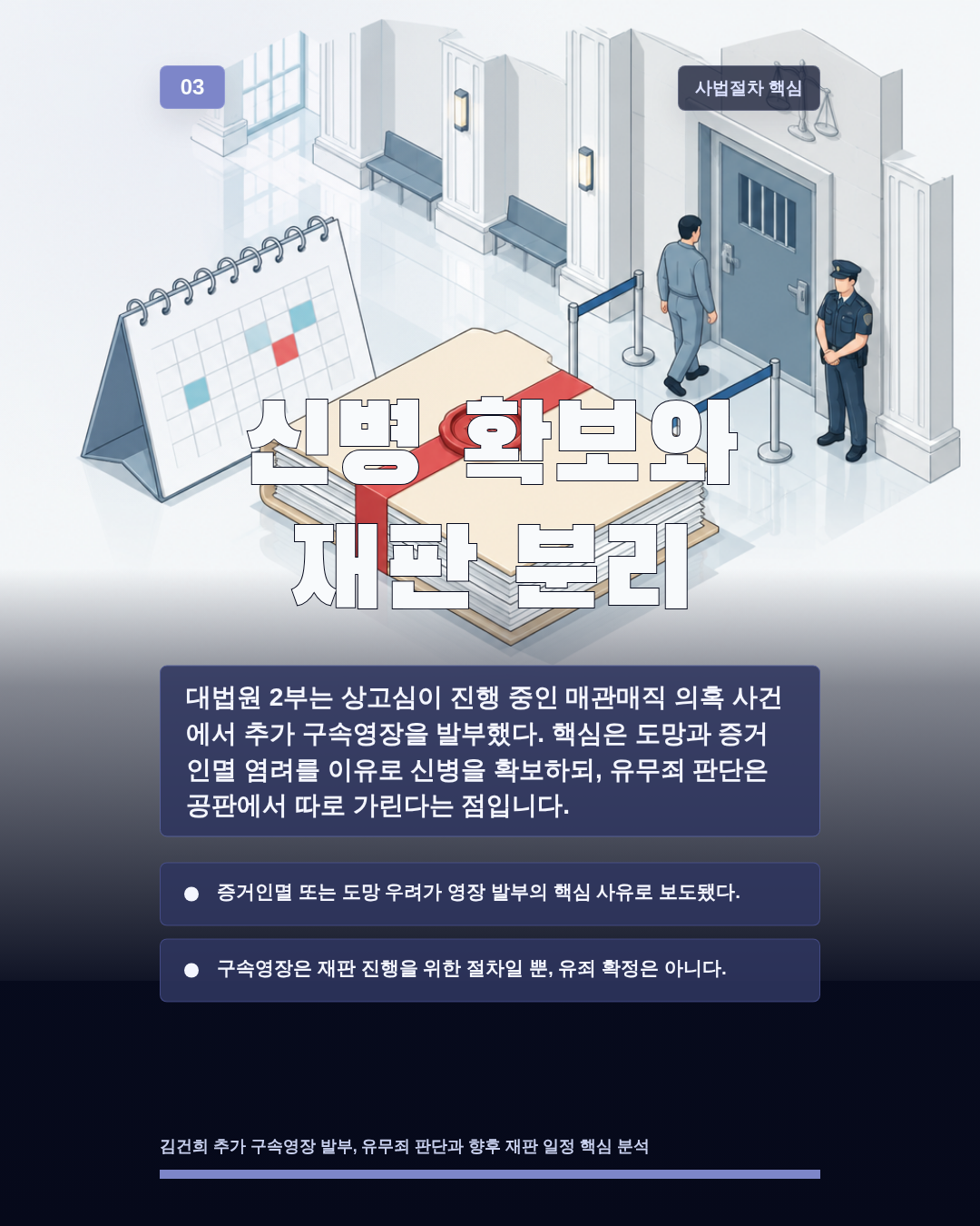 신병 확보와 재판 분리