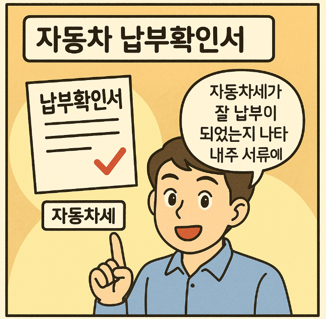 자동차세 납부확인서