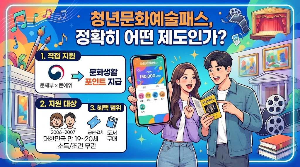 청년문화예술패스, 정확히 어떤 제도인가