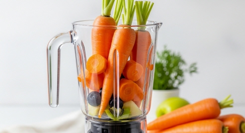 당근을 듬뿍 넣은 믹서기 컷