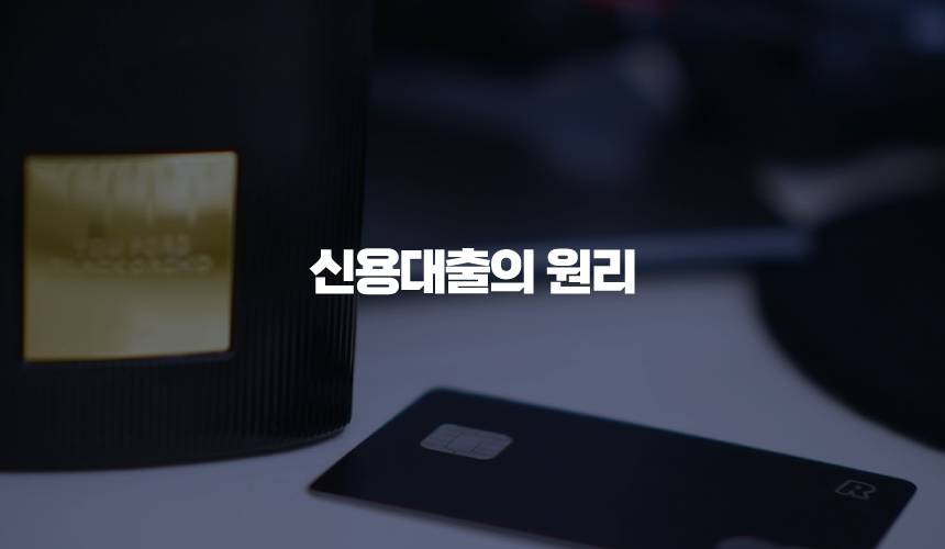 신용대출의 원리