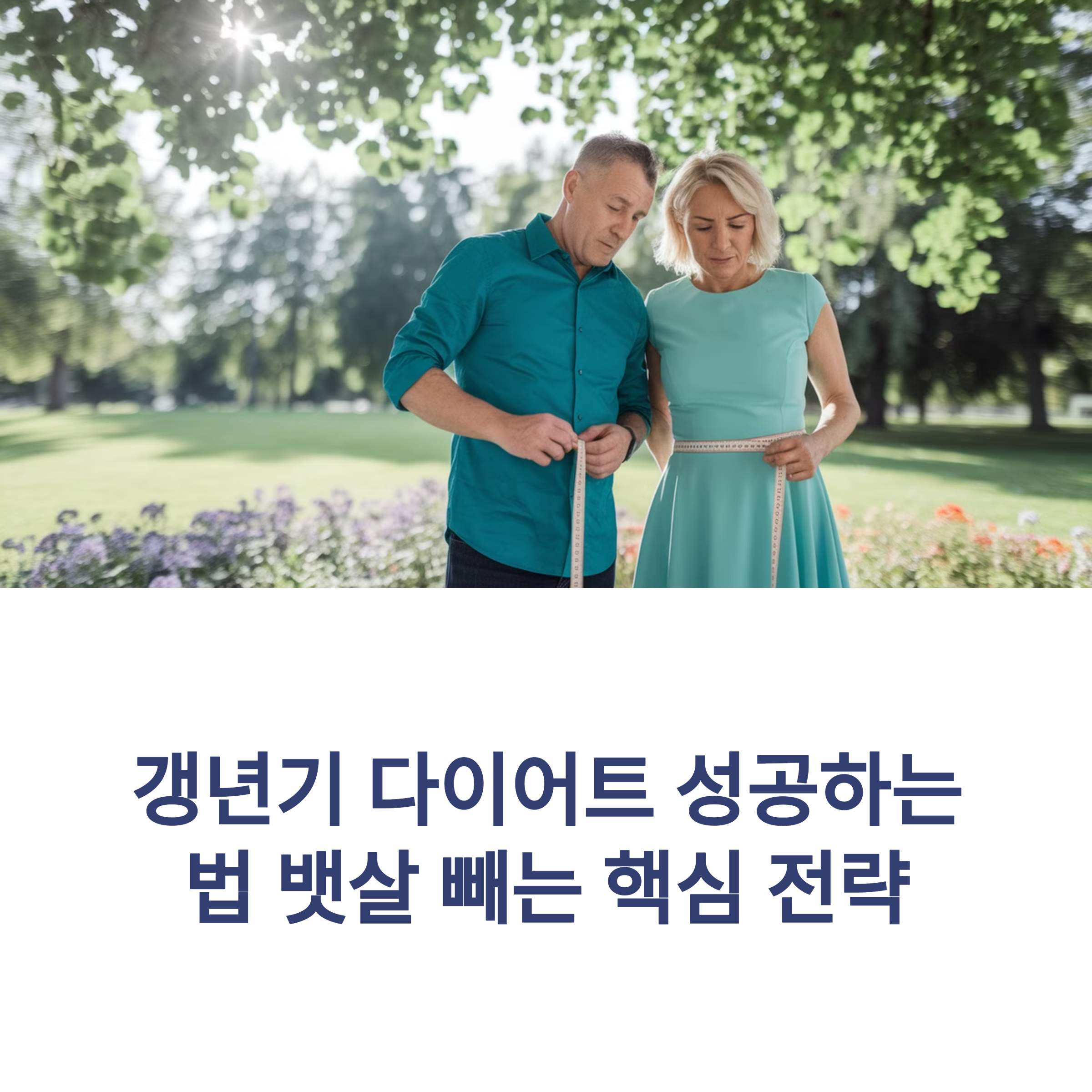 갱년기 다이어트 성공하는 법 뱃살 빼는 핵심 전략