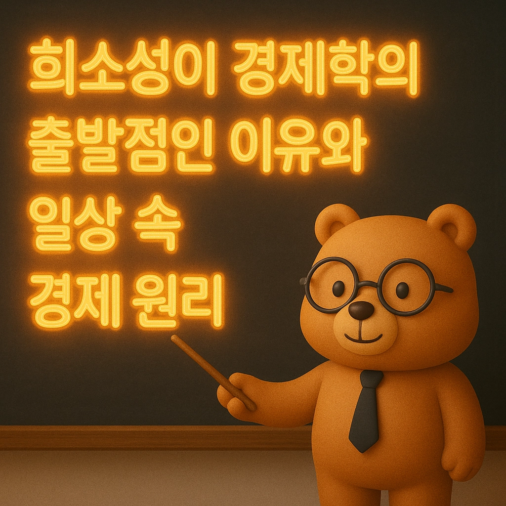 희소성이 경제학의 출발점인 이유와 일상 속 경제 원리