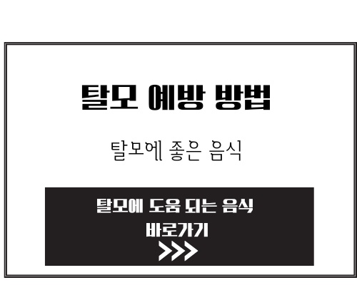 탈모 예방 방법 알아보고 예방