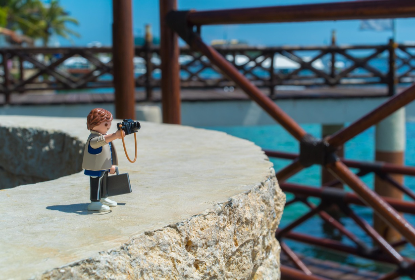 플레이모빌 여행객 사진