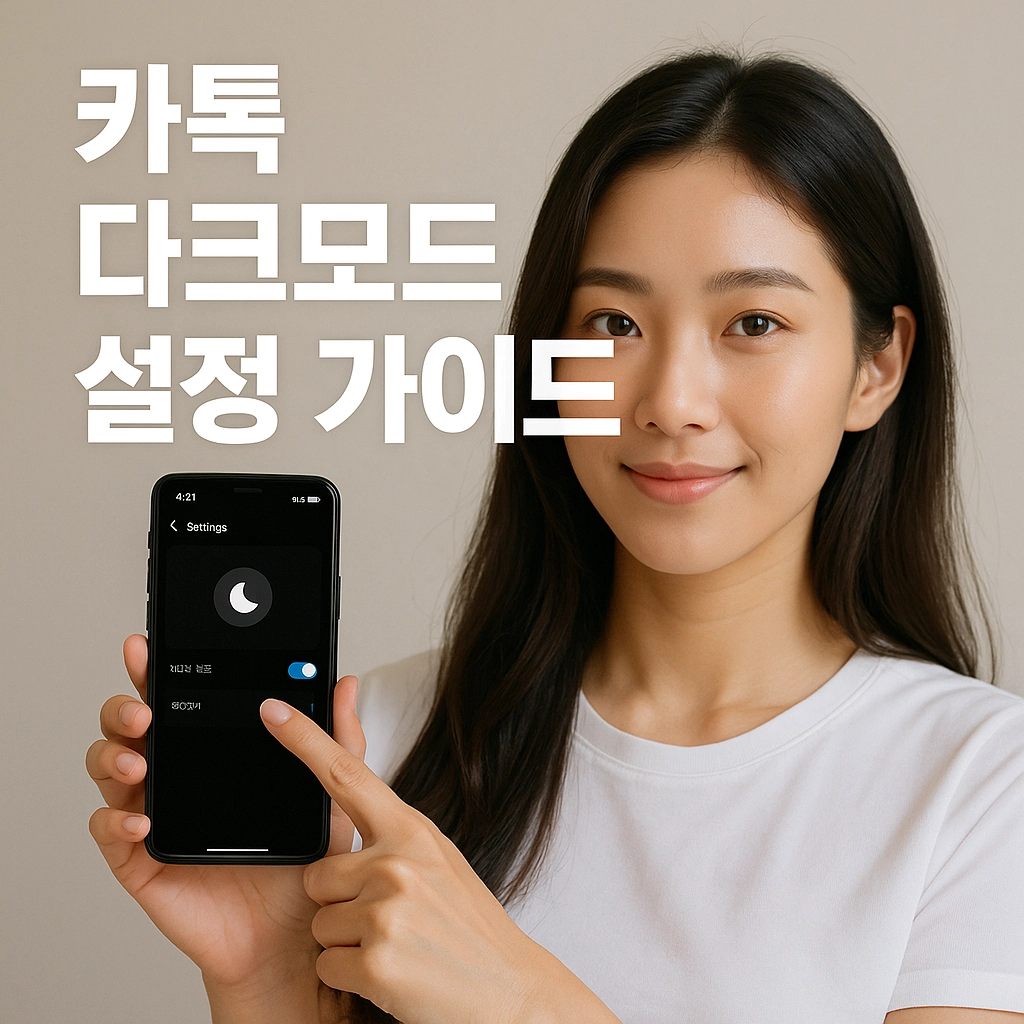 카톡 다크모드 설정 가이드