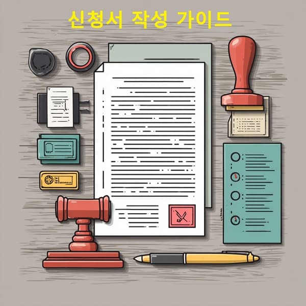 급여 차압 해제 신청서 작성 방법을 단계별로 보여주는 시각 자료