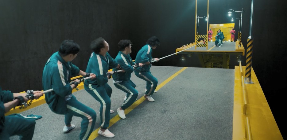 냇플릭스 오징어게임 잘다리기 장면