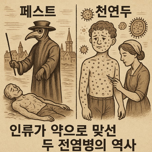페스트와 천연두 관련 사진