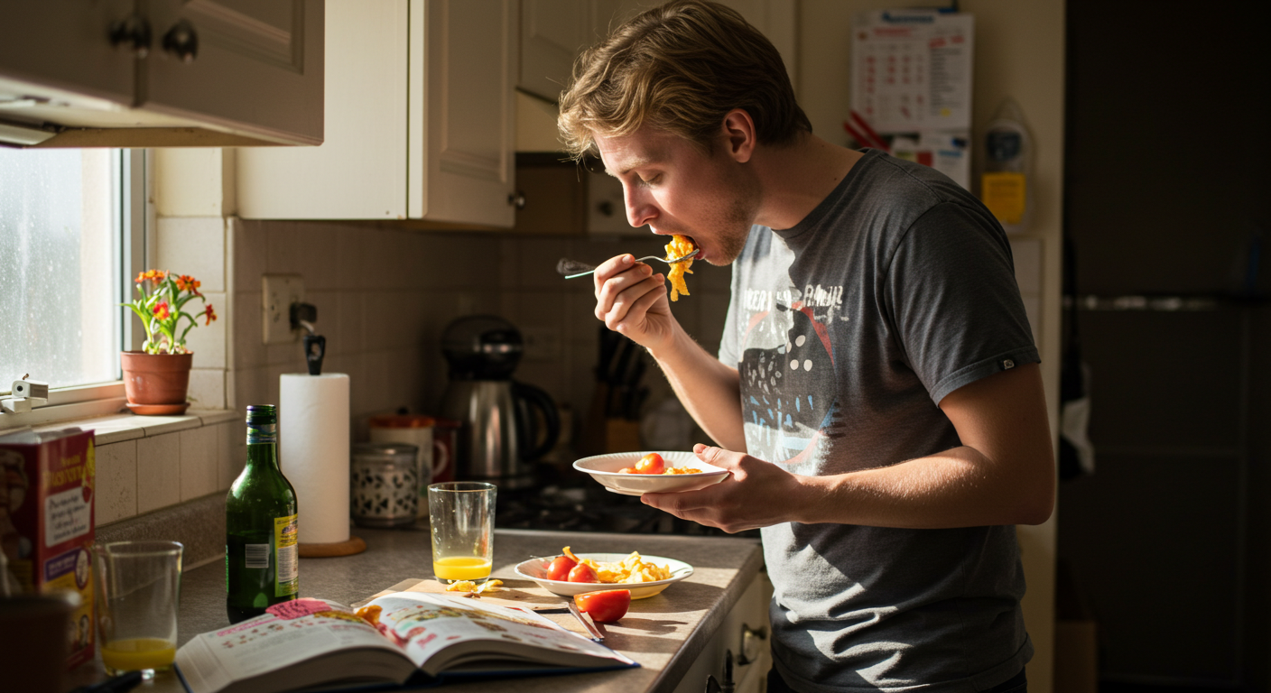 밥을 만들어먹는 사람