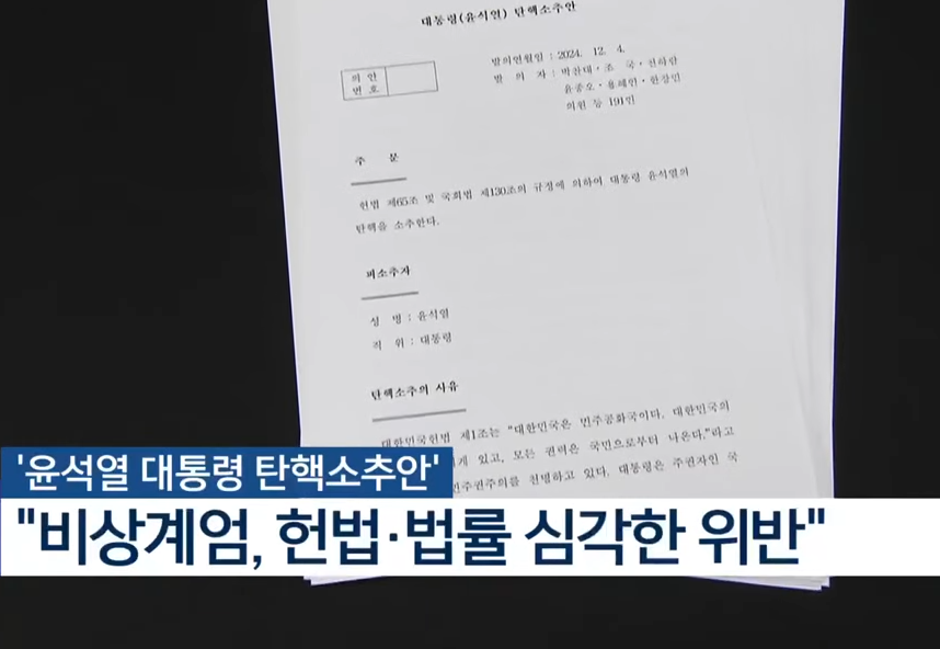 윤석열 탄핵표결 시간