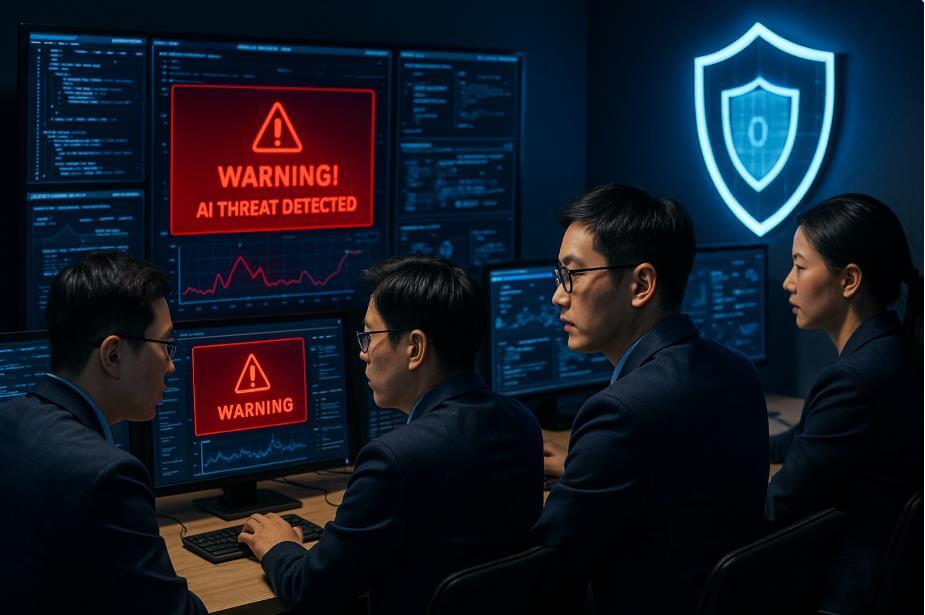 AI 보안 기술로 사이버 공격에 대응하는 보안 전문가들
